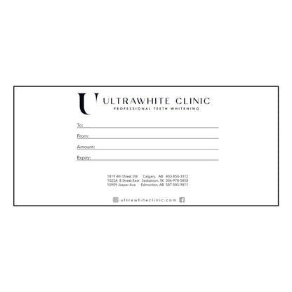 UltraWhite Gift Cards (Custom Denominations)